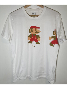 Mario Nintendo x Uniqlo Classic Video Game Graphic T-Shirt White - M